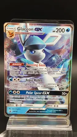 Pokemon Glaceon GX SM147 Sun & Moon Black Star Promo Near Mint - Image 1