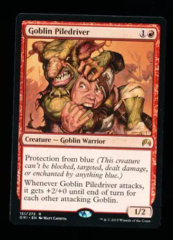 * * 1x Goblin Piledriver x1 * * Origins MTG NM Near Mint - Image 1