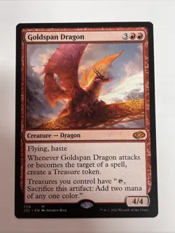 Goldspan Dragon Jumpstart 2022 #550 Mythic - Image 1