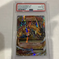 2016 POKEMON XY EVOLUTIONS #13 M CHARIZARD EX PSA 10 - Image 1