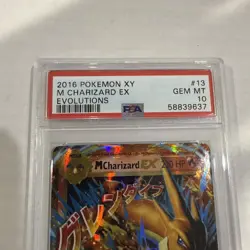 2016 POKEMON XY EVOLUTIONS #13 M CHARIZARD EX PSA 10 - Image 2