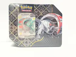 BRAND NEW TIN POKEMON TCG SCARLET & VIOLET PALDEAN FATES SHINY IRON TREADS EX - Image 1