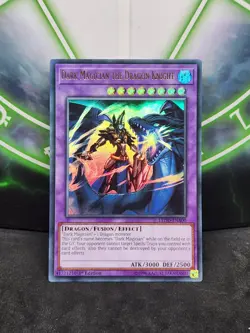 Yugioh Dark Magician the Dragon Knight LEDD-ENA00 Ultra Rare 1st Edition NM - Image 1