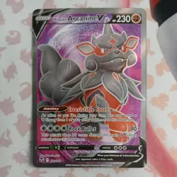 Hisuian Arcanine V (Full Art) 179/195 Ultra Rare Holo NM Pokemon SWSH12: Silver - Image 1