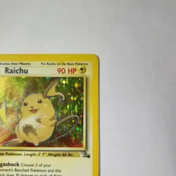 Raichu 14/62 - Unlimited Holo Rare - Pokemon TCG - Fossil - MP - Image 4