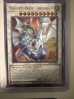 Yu-Gi-Oh Card - GFTP-EN043 - DRAGUNITY KNIGHT - AREADBHAIR (ultra rare) NM/Mint - Image 1