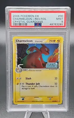 PSA 9 Mint 2006 Pokemon Charmeleon Reverse Holo Foil 30/100 EX Crystal Guardians - Image 1