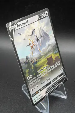 Arceus V SWSH204 Sword & Shield Full Art Black Star Promo Holo Pokemon Card NM - Image 2