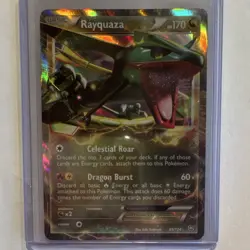 Rayquaza EX Ultra Rare Holo Pokemon Card Dragons Exalted 85/124 NM - Image 1