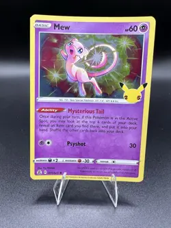 Pokemon TCG Mew 11/25 Celebrations 25th Anniversary Holo Card NM Condition - Image 1