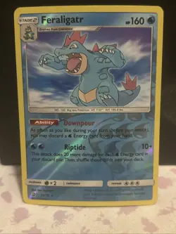 Feraligatr Holo Rare Reverse Holo Dragon Majesty 24/70 Pokemon TCG - Image 1