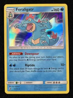 Feraligatr Dragon Majesty 24/70 NM-LP Holo Rare Pokemon Card - Image 1