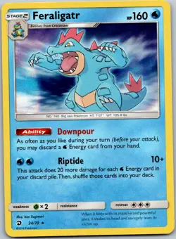 Pokemon Feraligatr Holo Rare Dragon Majesty 24/70 NM - Image 1