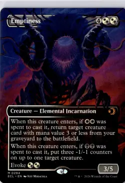 Emptiness (Borderless) Lorwyn Eclipsed Regular NM M 0294 - Image 1