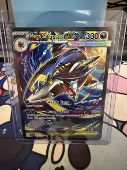 Mega Sharpedo ex 127/094 Phantasmal Flames Special Illustration Rare Pokemon NM - Image 1