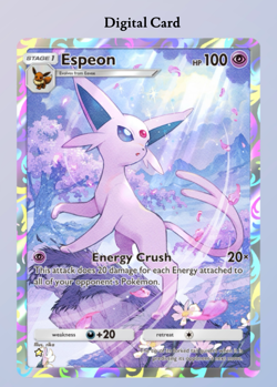 (Digital Card) Espeon Full-Art 1⭐, Pokemon TCG Pocket, English - Image 1
