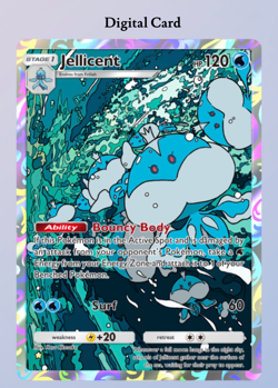 (Digital Card) Jellicent Full-Art 1⭐, Pokemon TCG Pocket, English - Image 1