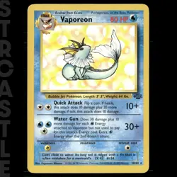 Vaporeon 28/64 JU Jungle Unlimited Pokemon TCG - LP - Image 1