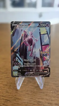 Mewtwo V (Alternate Full Art) 072/078 Pokemon TCG Holo Near Mint GO - Image 1