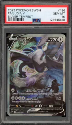 Pokemon Lugia V Silver Tempest Full Alt Art #186 PSA 10 Gem Mint - Image 1