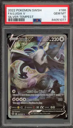 Pokemon Lugia V Silver Tempest Full Alt Art #186 PSA 10 Gem Mint - Image 1