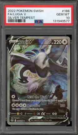 Pokemon Lugia V Silver Tempest Full Alt Art #186 PSA 10 Gem Mint - Image 1