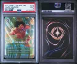 You're Welcome (Enchanted) - Shimmering Skies (5) PSA 9 Disney Lorcana Maui - Image 3