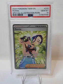 PSA-10 Perrin Special Illustration Rare 220/167 Pokemon Card Twilight Masquerade - Image 1