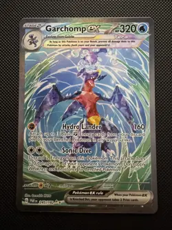 Pokemon TCG Card Garchomp ex 245/182 Paradox Rift Special Illustration Rare - NM - Image 1