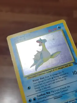 Lapras 10/62 Fossil Set Holo Foil Rare Vintage 1999 MP!! Pokemon CARD - Image 2
