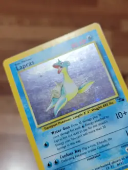 Lapras 10/62 Fossil Set Holo Foil Rare Vintage 1999 MP!! Pokemon CARD - Image 3