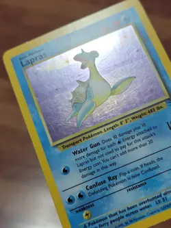 Lapras 10/62 Fossil Set Holo Foil Rare Vintage 1999 LP!* Pokemon CARD - Image 3