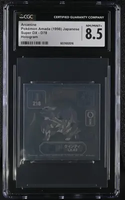 Arcanine (Ghost Rare Holo) - D78 - CGC 8.5 - Pokemon Amada - Super DX 1998 - Image 5