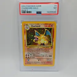 Pokemon Charizard 004/130 Base Set 2 Holo English 2000 PSA 7 Graded Card - Image 1