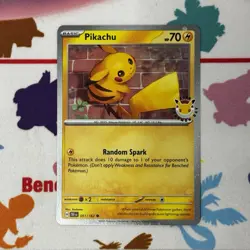 Pikachu 051/162 2026 Pokemon Day - 30th Anniversary Stamped Promo Card (NM) - Image 1