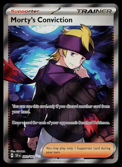 Pokemon Card - Morty's Conviction Temporal Forces 201/162 Ultra Rare - Image 1