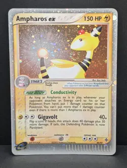 Ampharos ex 89/97 Dragon Holo Ultra Rare Pokemon TCG Nintendo WOTC e-reader MP+ - Image 1