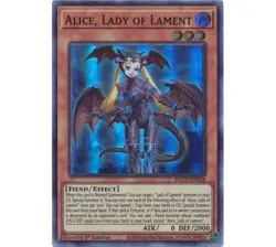 Yugioh - Alice, Lady of Lament (Super Rare) (1st Edition) - BACH-EN028 P - Image 1