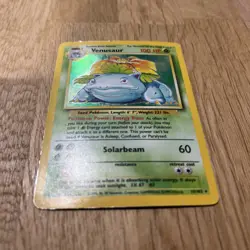 Base Set Venusaur 15/102 Pokemon Card Holo Rare 1999 WOTC Vintage TCG HP - Image 4