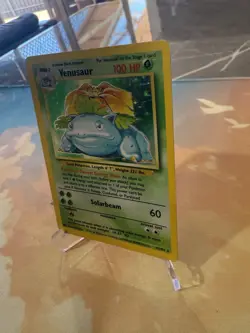 Venusaur 15/102 Holo Rare Base Set Unlimited - VINTAGE WOTC TCG Pokemon Card - Image 2