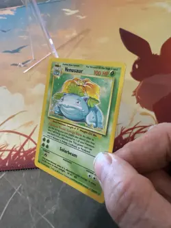 Venusaur 15/102 Holo Rare Base Set Unlimited - VINTAGE WOTC TCG Pokemon Card - Image 4