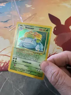 Venusaur 15/102 Holo Rare Base Set Unlimited - VINTAGE WOTC TCG Pokemon Card - Image 5
