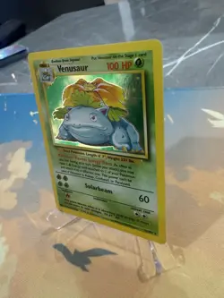 Venusaur 15/102 Holo Rare Base Set Unlimited - VINTAGE WOTC TCG Pokemon Card HP - Image 2