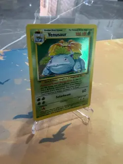 Venusaur 15/102 Holo Rare Base Set Unlimited - VINTAGE WOTC TCG Pokemon Card HP - Image 3