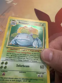 Venusaur 15/102 Holo Rare Base Set Unlimited - VINTAGE WOTC TCG Pokemon Card HP - Image 4
