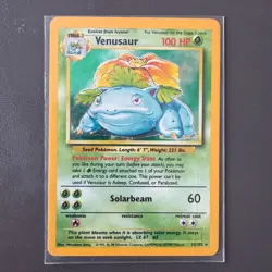 Pokemon Cards: Base Set Rare Holo: Venusaur 15/102 TCG 1999 WOTC Vintage - Image 1