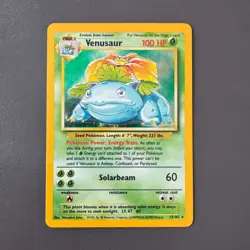Pokemon Cards: Base Set Rare Holo: Venusaur 15/102 TCG 1999 WOTC Vintage - Image 2