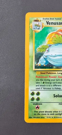 Pokemon Cards: Base Set Rare Holo: Venusaur 15/102 TCG 1999 WOTC Vintage - Image 3