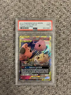Pokemon - Togepi, Cleffa & Igglybuff GX - Cosmic Eclipse - 143/236 SM - PSA 9 - Image 1