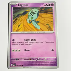 Elgyem 040/086 Common Regular Card SV: Black Bolt Pokemon TCG NM - Image 1